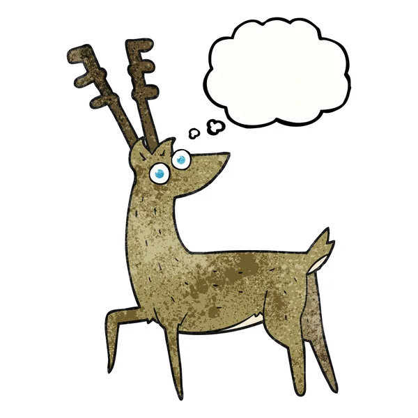 以为泡沫质感的卡通鹿 — 图库矢量图片