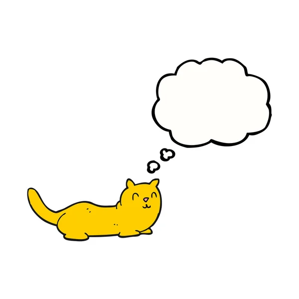 Thought bubble cartoon cat — Stock Vector