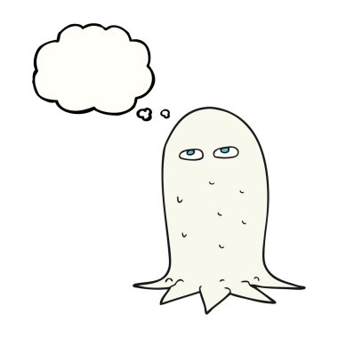 düşünce balonu çizgi film halloween hayalet