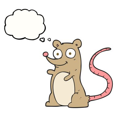 düşünce kabarcık karikatür fare