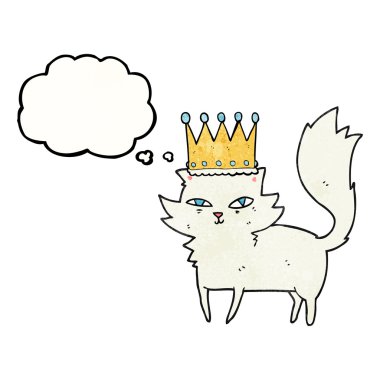 kabarcık dokulu karikatür havalı kedi sandım