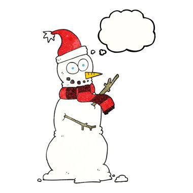 kabarcık dokulu karikatür kardan adam sanıyordum