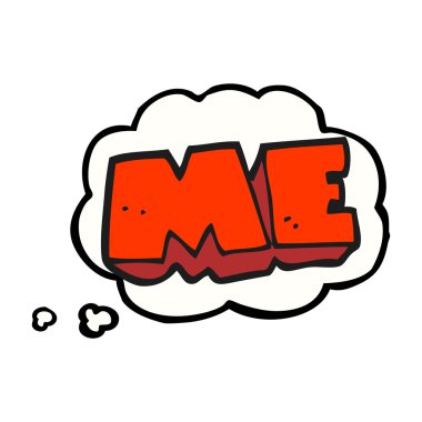 düşünce balonu sembolü karikatür