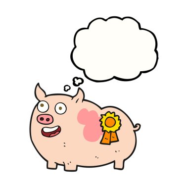 kabarcık karikatür Ödülü kazanan domuz sanıyordum