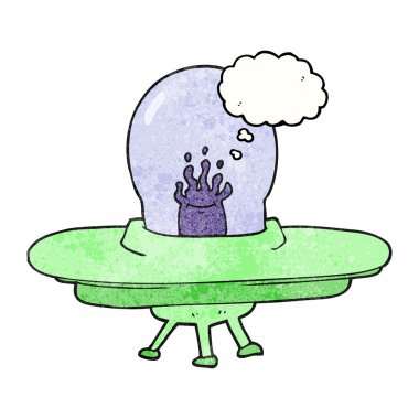 kabarcık dokulu karikatür uçan daire sanıyordum