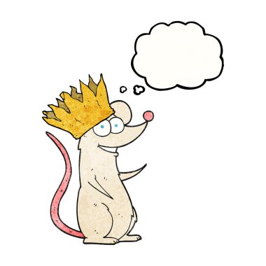 kabarcık dokulu karikatür fare taç giyen sanıyordum