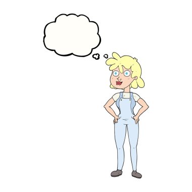 kabarcık karikatür çiftçi kız sanıyordum