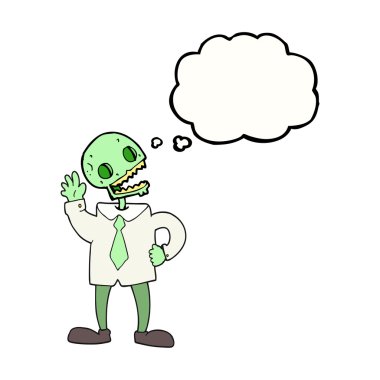 kabarcık karikatür zombi işadamı sanıyordum