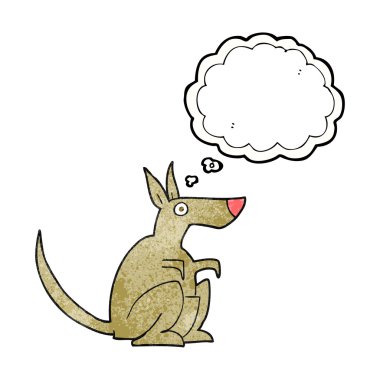 kabarcık dokulu karikatür kanguru sanıyordum