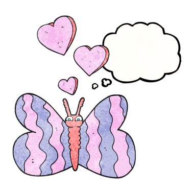 kabarcık dokulu karikatür kelebek sanıyordum