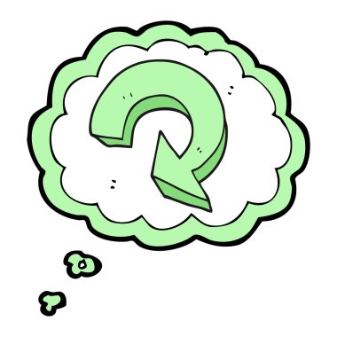 kabarcık karikatür oku geri dönüşüm sanıyordum