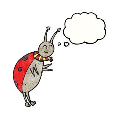 kabarcık dokulu karikatür uğur böceği sanıyordum