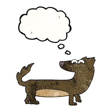 kabarcık dokulu karikatür köpek sanıyordum