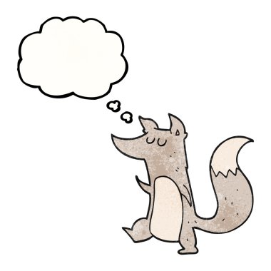 düşünce balonu dokulu çizgi film küçük kurt