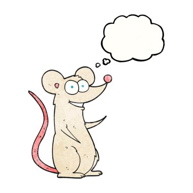 kabarcık dokulu karikatür mutlu fare sanıyordum