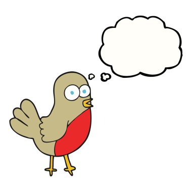 düşünce kabarcık karikatür robin