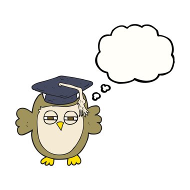 kabarcık karikatür akıllı baykuş sanıyordum