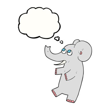 kabarcık karikatür sevimli fil sanıyordum