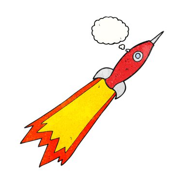 kabarcık dokulu karikatür roket sanıyordum