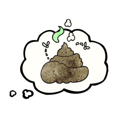 kabarcık dokulu karikatür brüt kaka sanıyordum