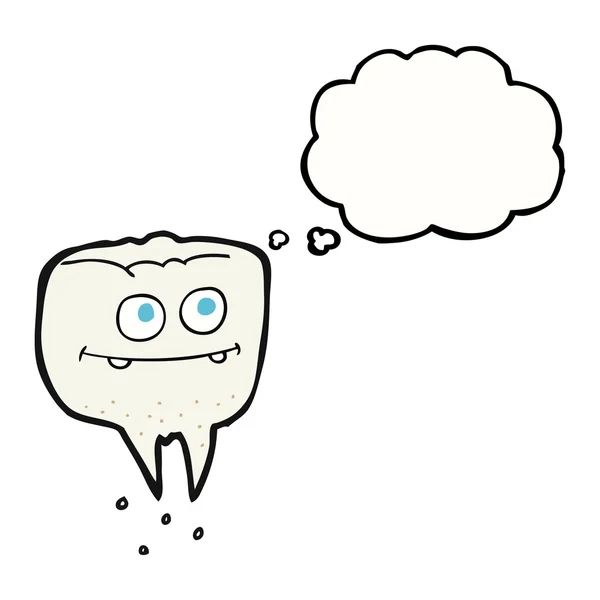 Pensamento bolha desenho animado dente —  Vetores de Stock
