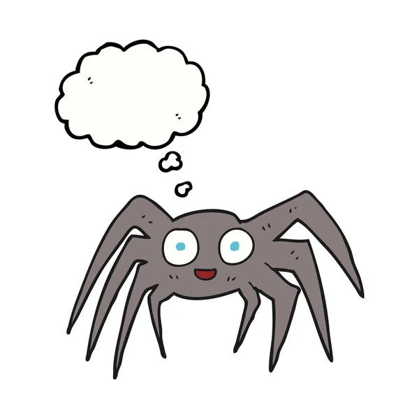 Myšlenka bubliny cartoon spider — Stockový vektor