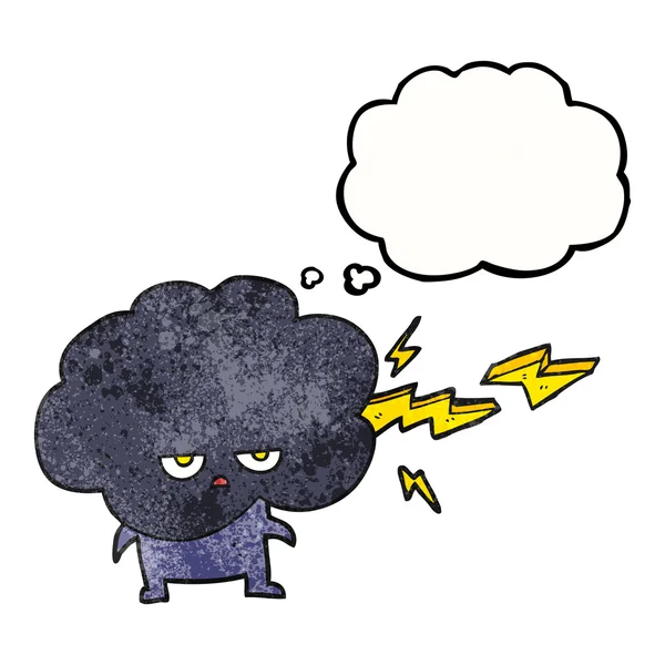 çizgi film raincloud karakteri lig çekim düşünce balonu dokulu