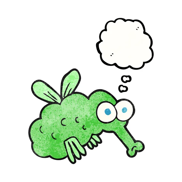 düşünce balonu dokulu karikatür sinek