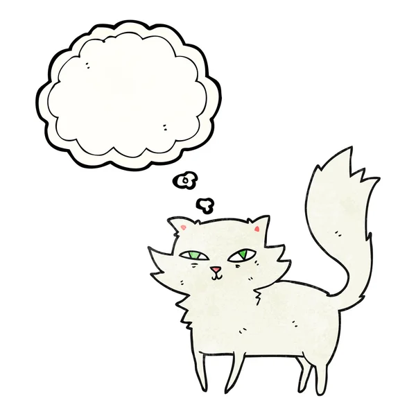 Myslel bublina dekorativní Kreslená kočka — Stockový vektor