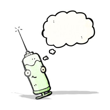 karikatür tıbbi iğne