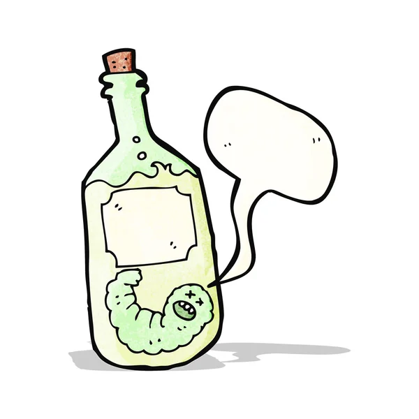 Cartoon Tequila Flasche — Stockvektor