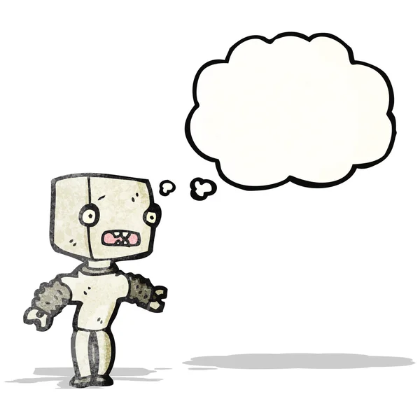 Cartone animato piccolo robot — Vettoriale Stock