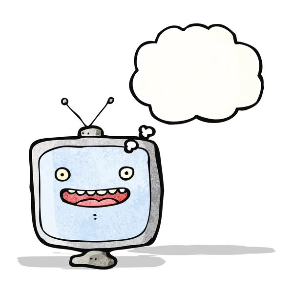 Kreslený televizní přijímač (rastrová verze) — Stockový vektor
