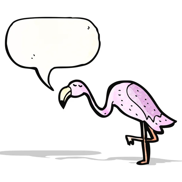 Karikatür flamingo — Stok Vektör