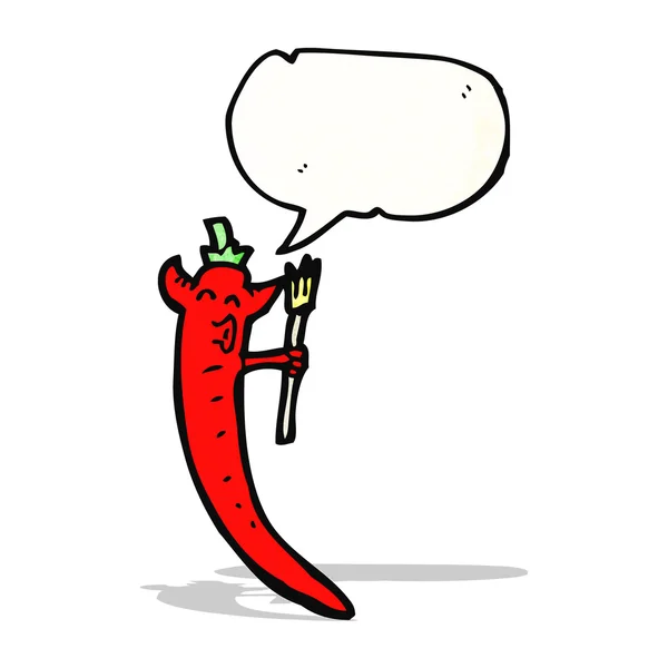 Cartoon chili pepper — Stock Vector