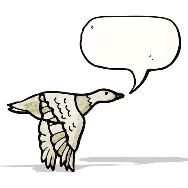 Cartoon-fliegender Vogel — Stockvektor