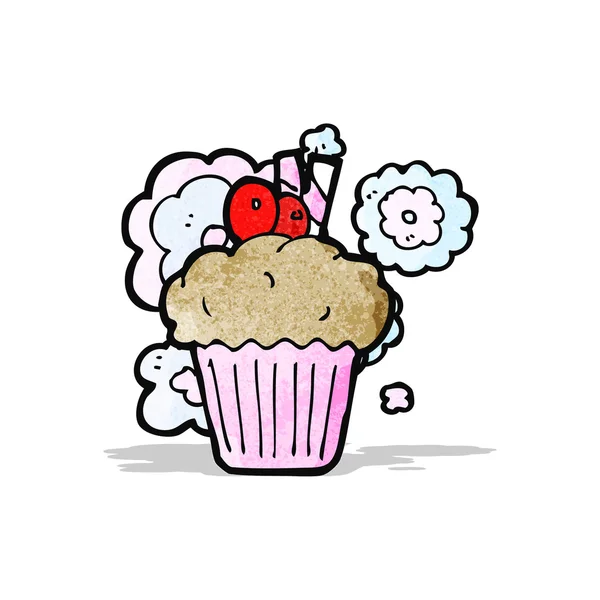 Cupcake de bande dessinée — Image vectorielle