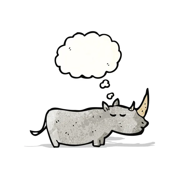 Cartone animato rinoceronte — Vettoriale Stock