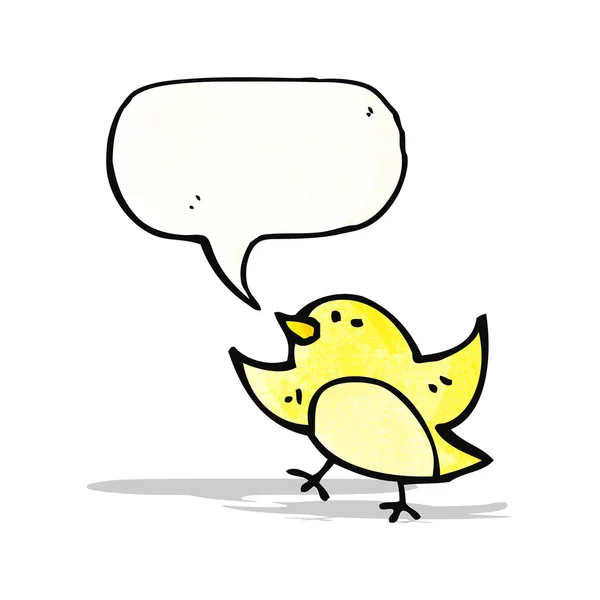 Pequeño pájaro de dibujos animados — Vector de stock