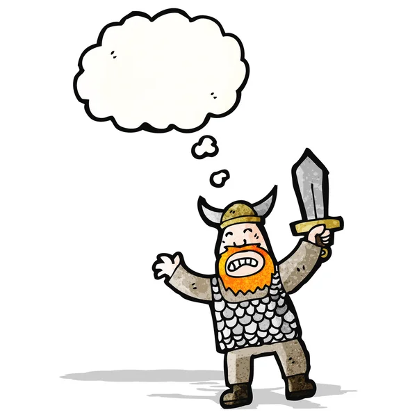 Irritado viking personagem dos desenhos animados —  Vetores de Stock