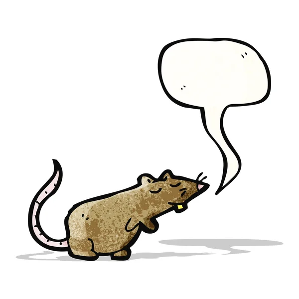 Chirriando ratón de dibujos animados — Vector de stock