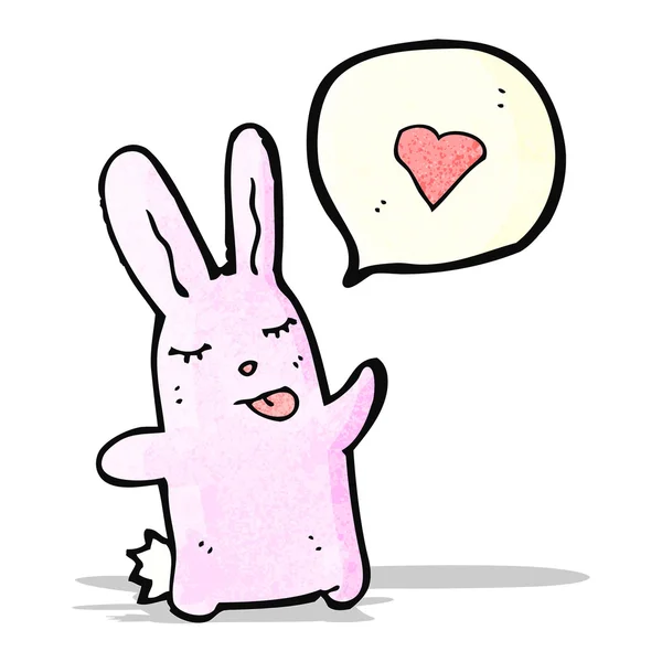 かわいい漫画ウサギ — ストックベクタ