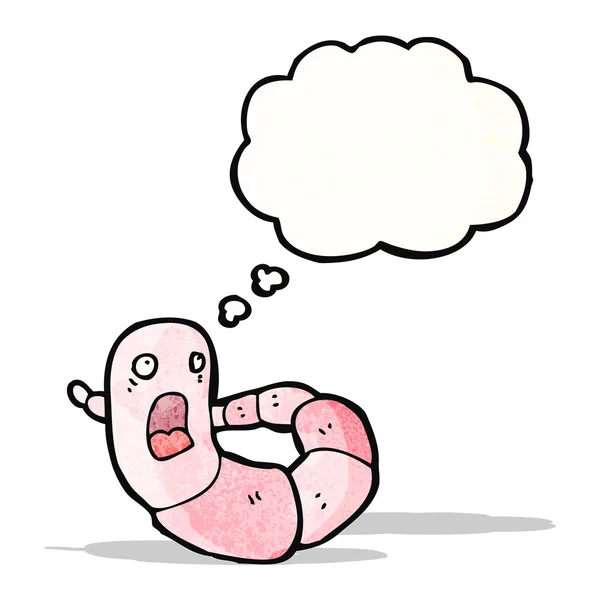 蠕虫的卡通人物 — 图库矢量图片