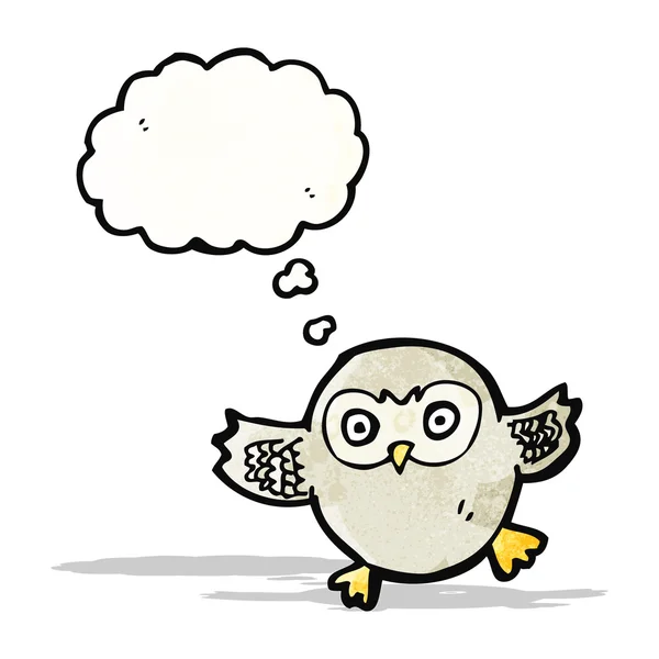 Cute little owl cartoon — Stockvector