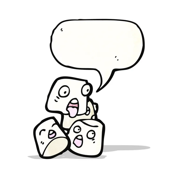 Cartoon-Marshmallows — Stockvektor