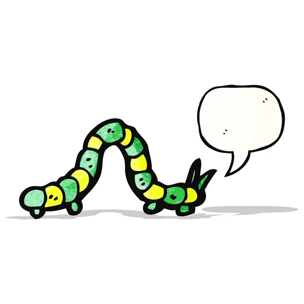 Cartoon crawling caterpillar — Stock Vector