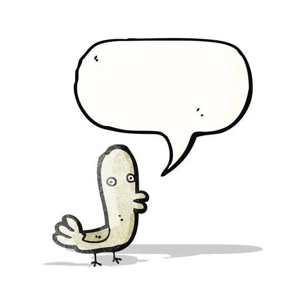 面白い漫画鳥 — ストックベクタ