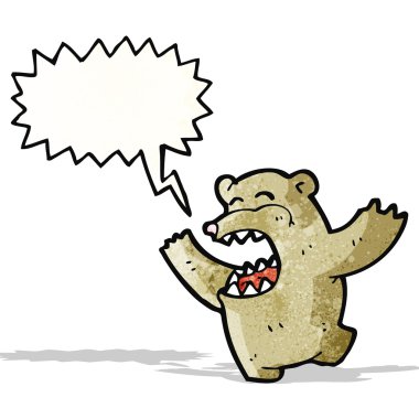 Crazy karikatür ayı