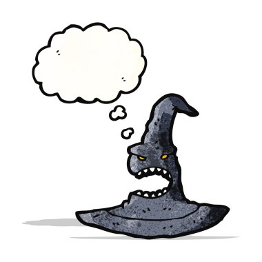 karikatür cadı şapka