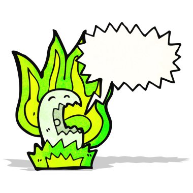 konuşma balonu karikatür ile hayalet